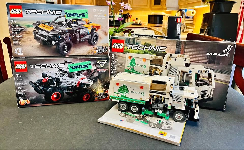 LEGO Technic Mixed Lot: McLaren (42166), Monster Jam (42150), MA