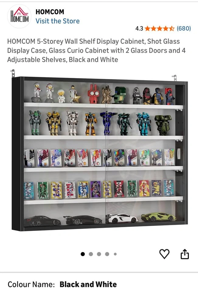 HOMCOM 5-Storey Wall Shelf Display Cabinet - photo 5