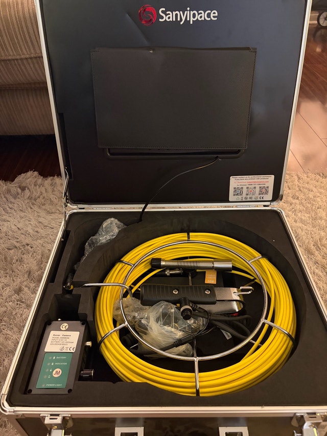 Sanyipace Sewer Camera with 9 inch Monitor 30M Cable