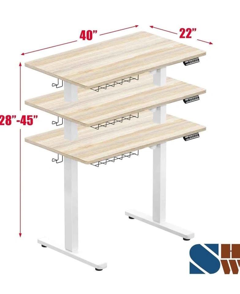 40 x 22 Electric Height Adjustable Sit to Stand Desk - photo 2
