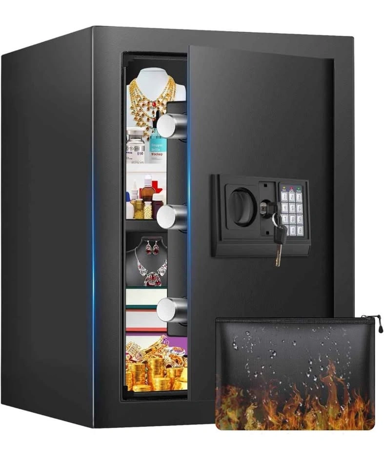 New 2.6 CuFt Digital Safe Box - Fireproof & Waterproof Bag - photo 3