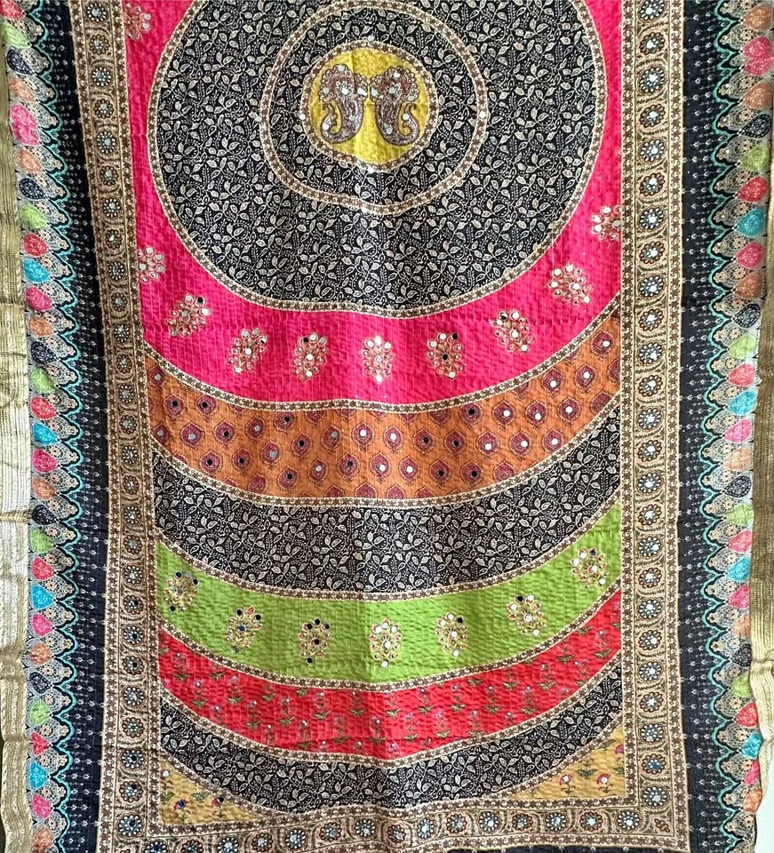 Digital print duppatta with mirror on sale