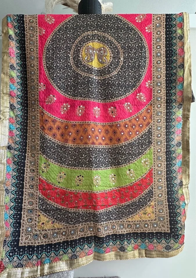 Digital print duppatta with mirror on sale - photo 2