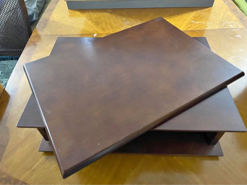 Wooden Swivel Tabletop Server