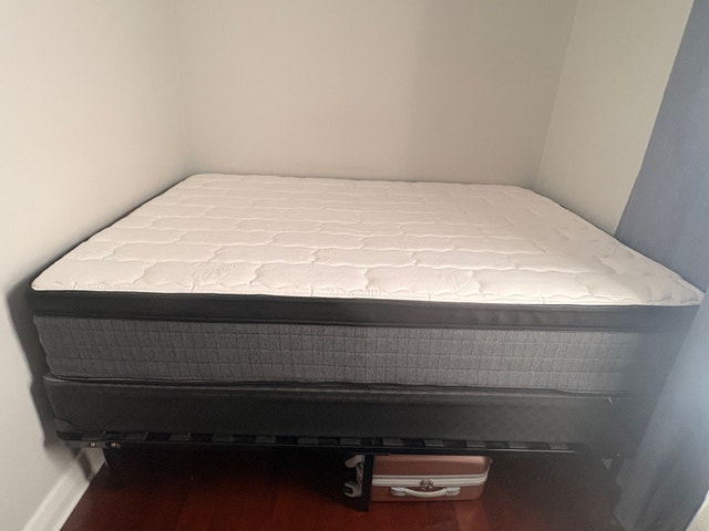 Double Mattress, Box Spring, and Bed Frame