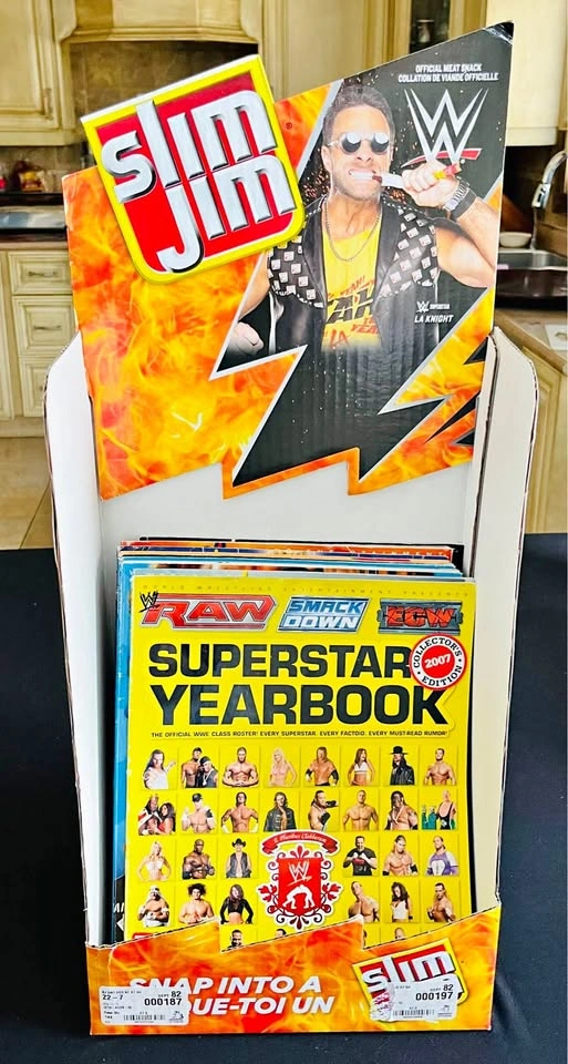 WWE 2000s Magazines (10) and Store Display - LA Knight