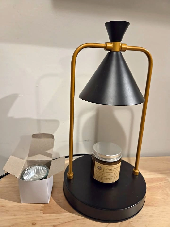 Adjustable Candle Warmer Lamp with Candle and Spare Bulb