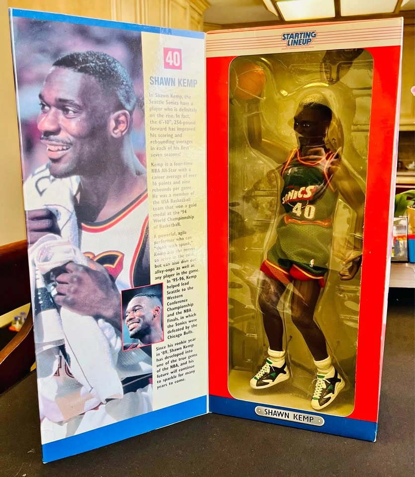 Starting Lineup - 90s Shawn Kemp Seattle Super Sonics 12 Inch