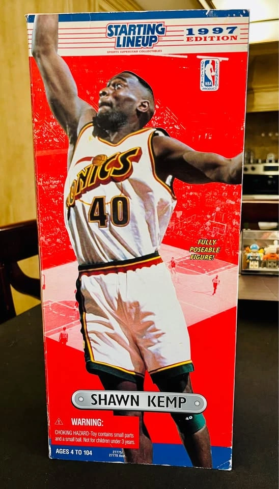 Starting Lineup - 90s Shawn Kemp Seattle Super Sonics 12 Inch - photo 2