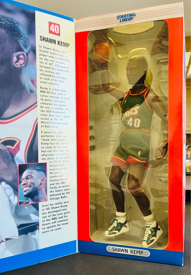 Starting Lineup - 90s Shawn Kemp Seattle Super Sonics 12 Inch - photo 4