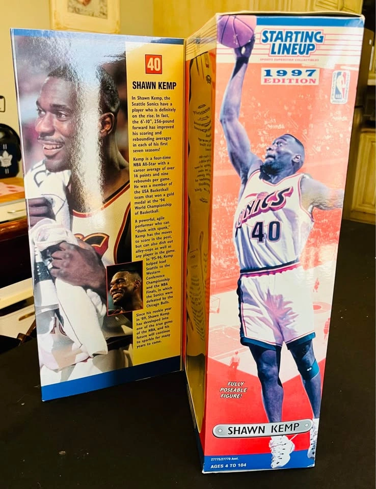 Starting Lineup - 90s Shawn Kemp Seattle Super Sonics 12 Inch - photo 5