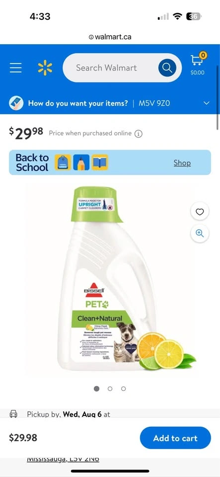 BISSELL PET Clean + Natural Formula for Upright Carpet Cleaners