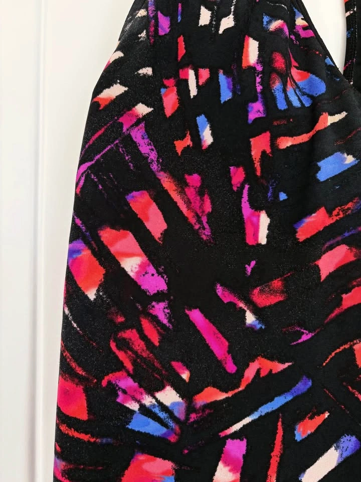Magicsuit Kaleidescope Print Racerback Tankini Swim Top Size 10 - photo 2