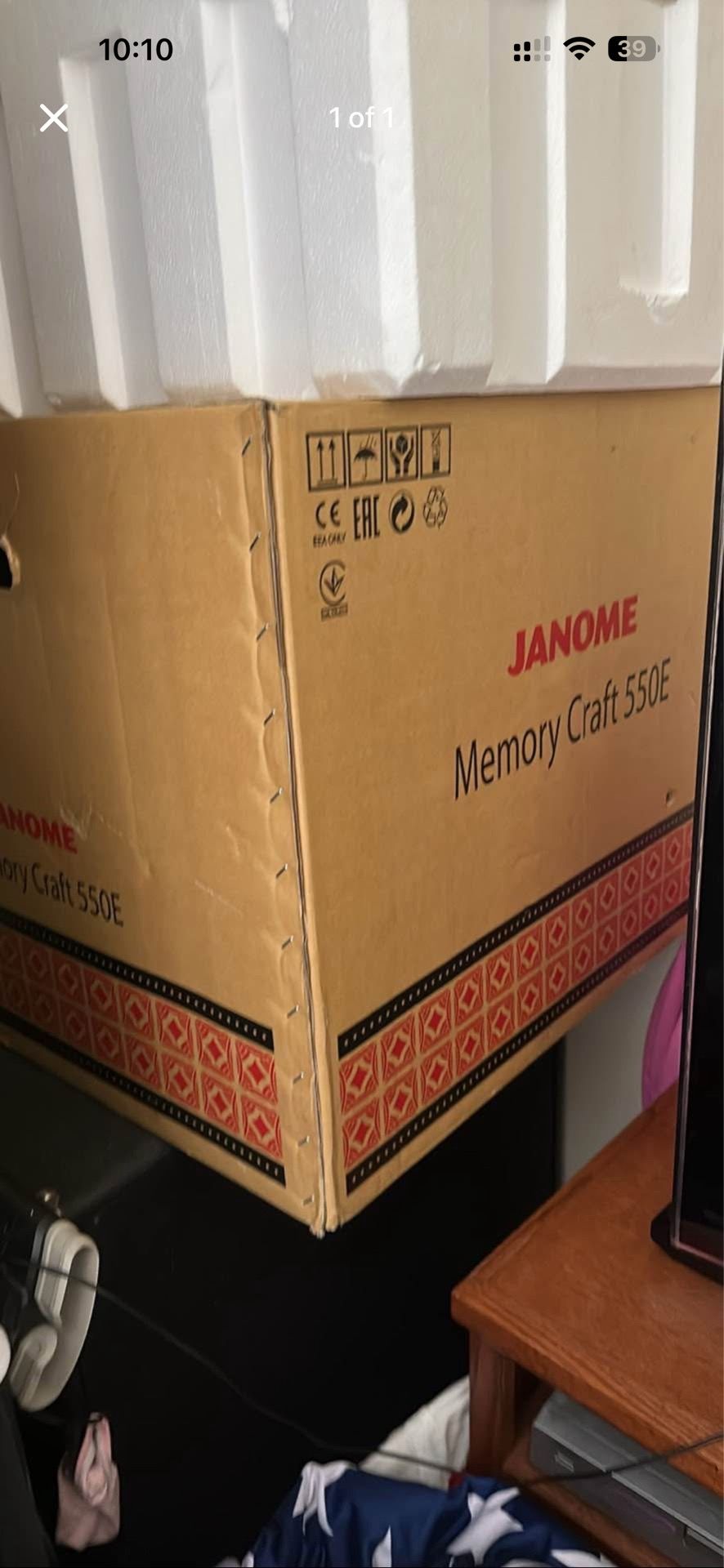 Janome 550e embroidery machine