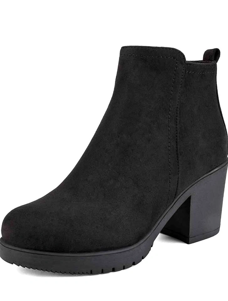 Dream Pairs Women's Chunky Heel Ankle Boots (US Size 10)
