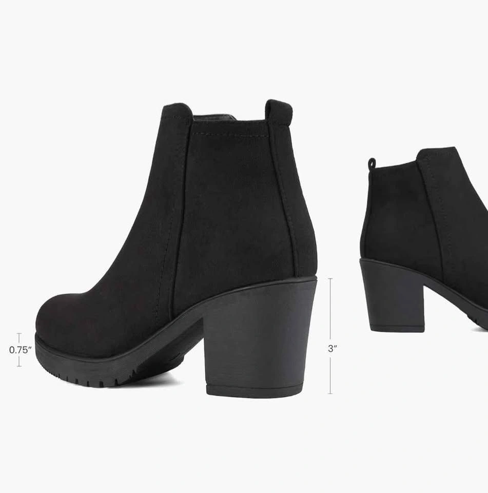 Dream Pairs Women's Chunky Heel Ankle Boots (US Size 10) - photo 5