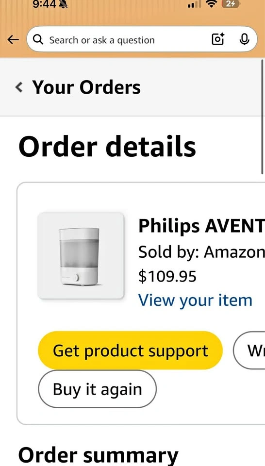 Philips AVENT Bottle Warmer/Sterilizer