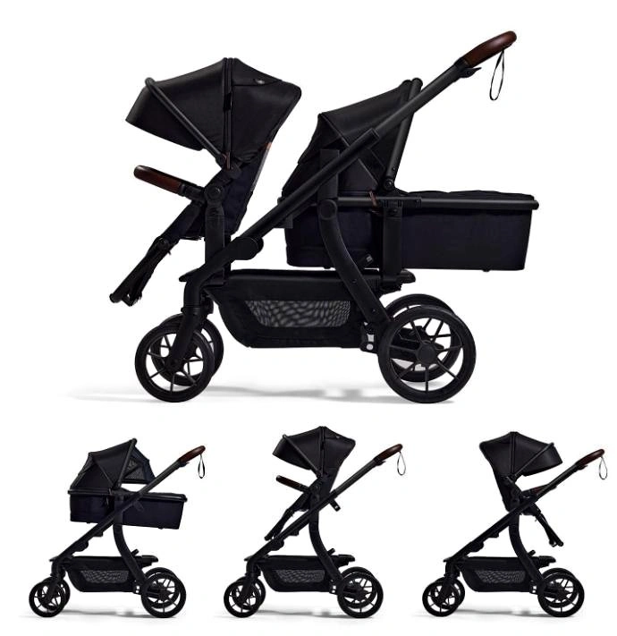 Momcozy Baby Stroller, Convertible Single-to-Double-to-Wagon