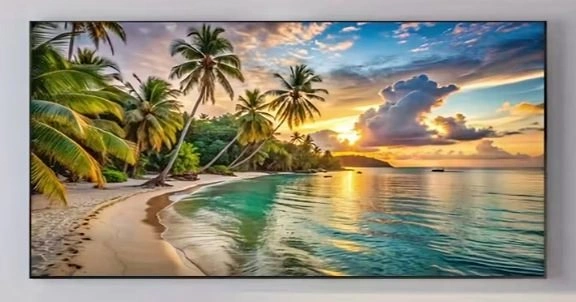 Tropical beach / Oversized Wall Art / Home Decor