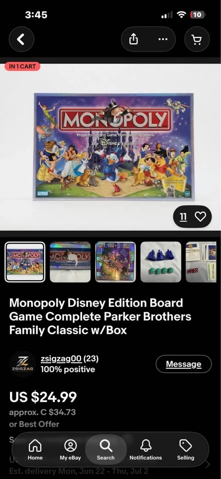 Monopoly Disney Edition - photo 3