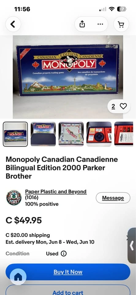 Monopoly Canadian & Bilingual Edition - photo 5