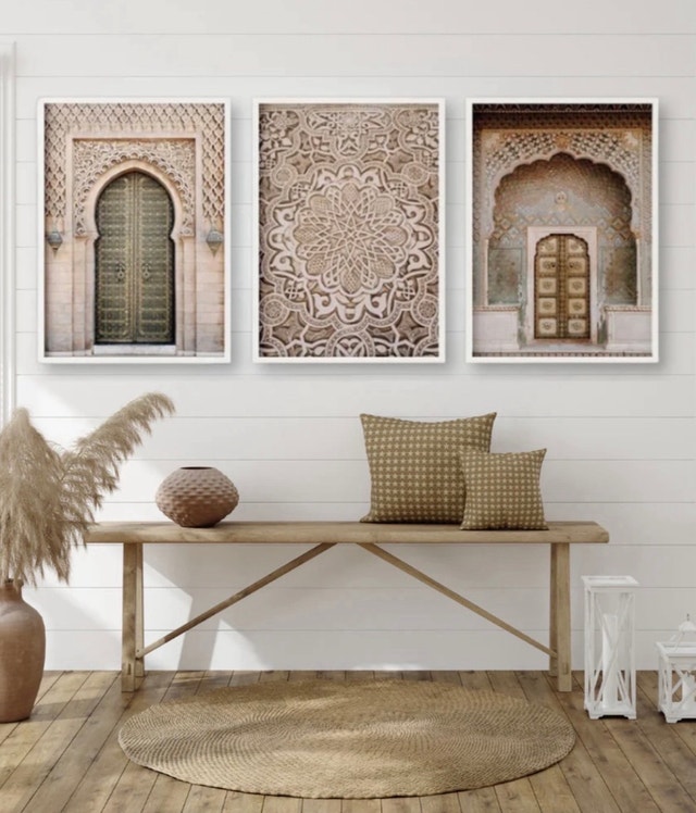 Brand new Moroccan Canvas Wall Art Set