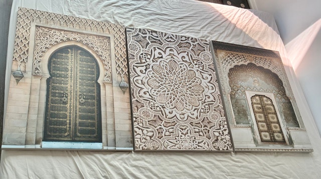 Brand new Moroccan Canvas Wall Art Set - photo 3