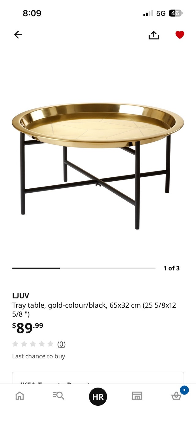 IKEA LJUV tray coffee table - photo 4