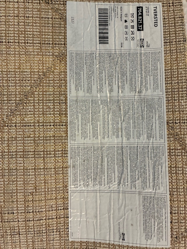 IKEA TVERSTED rug - photo 2