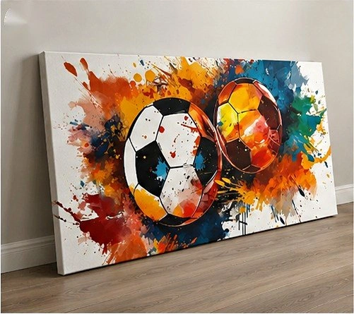 Large Soccer Canvas Wall Art ⚽ | 44” Statement Piece
