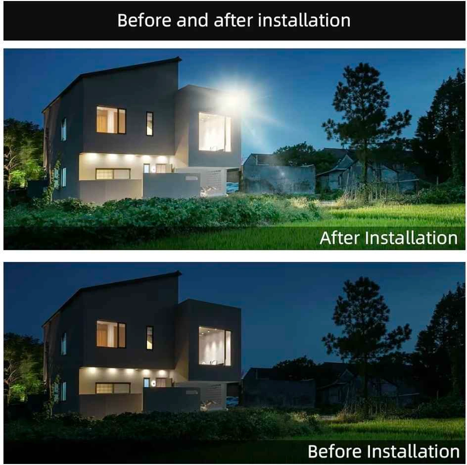 4-Pack 150W LED Outdoor Flood Lights, 18000LM Security Lights - photo 2