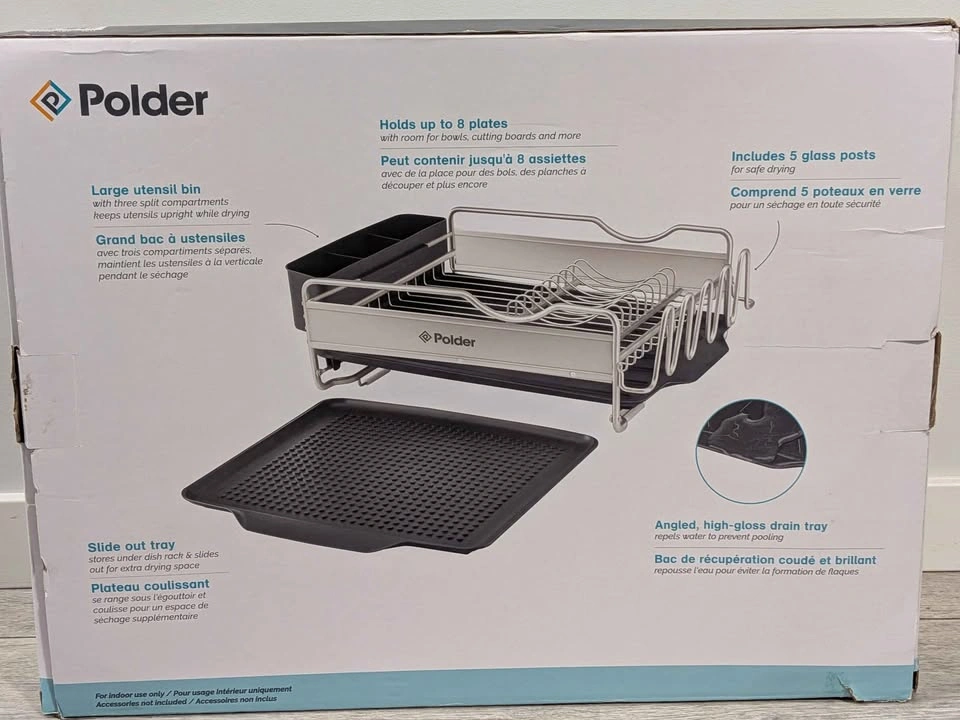 Polder Advantage Aluminum 4-Piece Dish Rack New in Box - photo 2