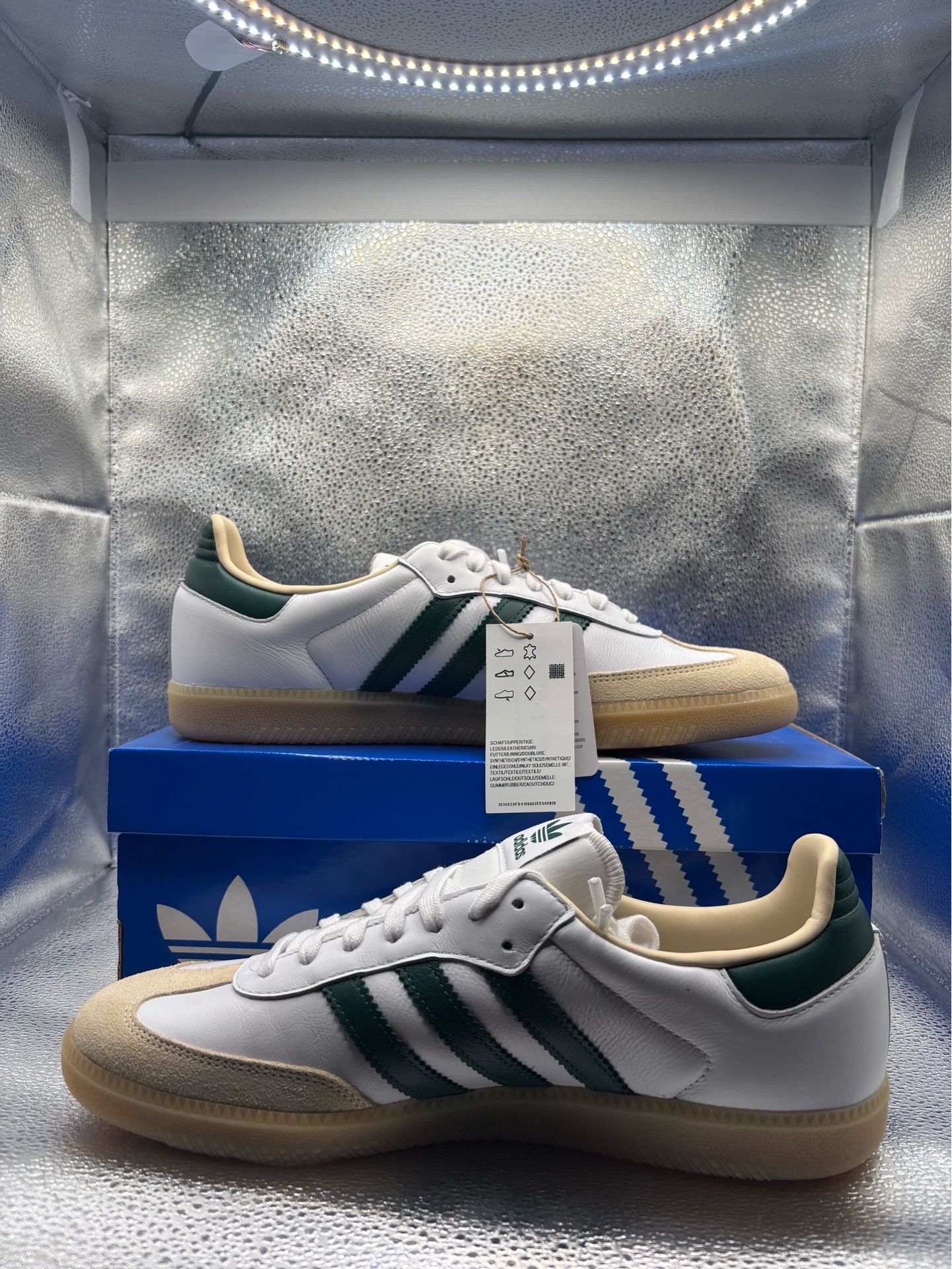 Adidas samba og cloud white collegiate green gum - photo 5