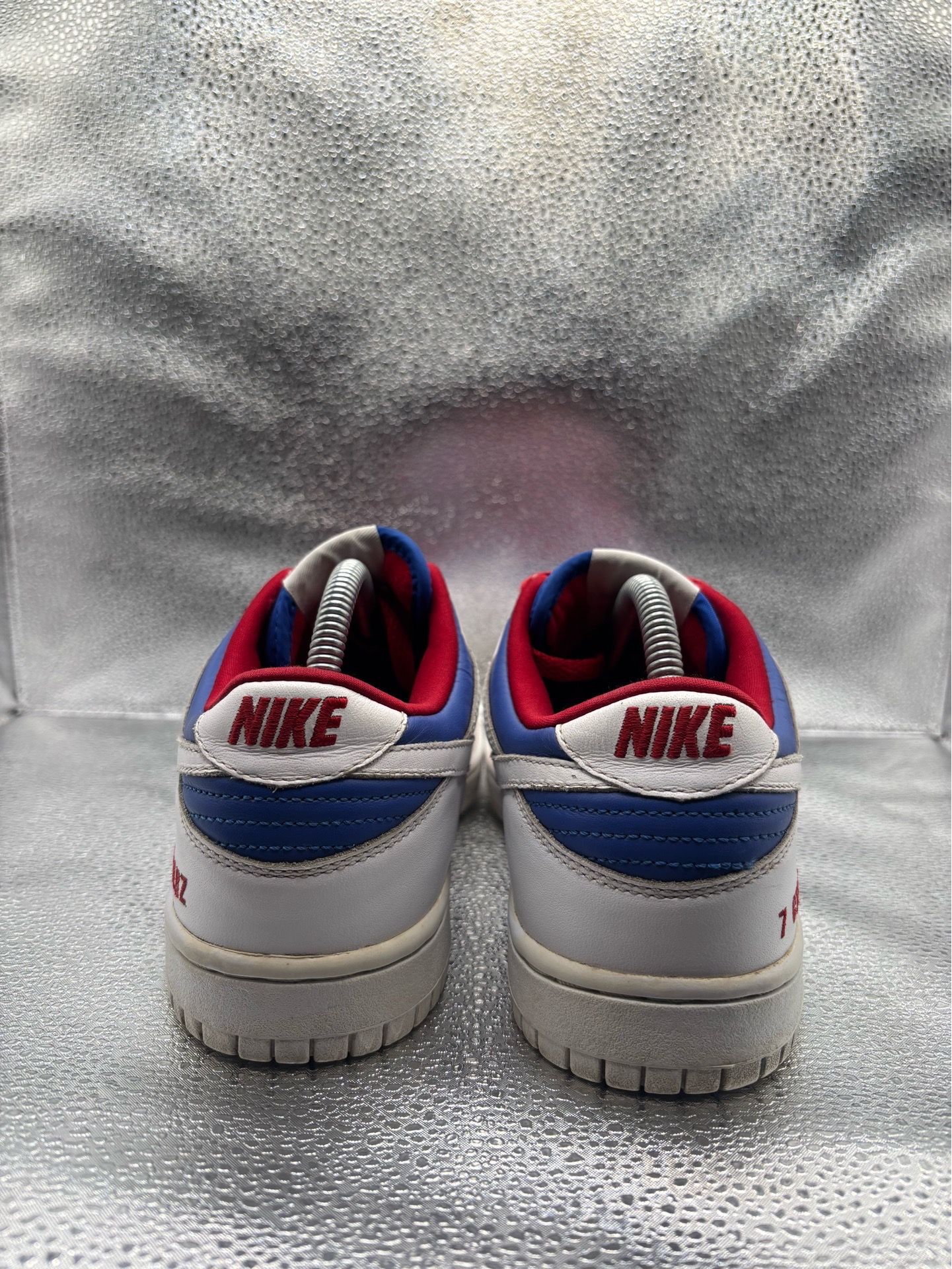 Nike dunk low vintage white red blue - photo 4