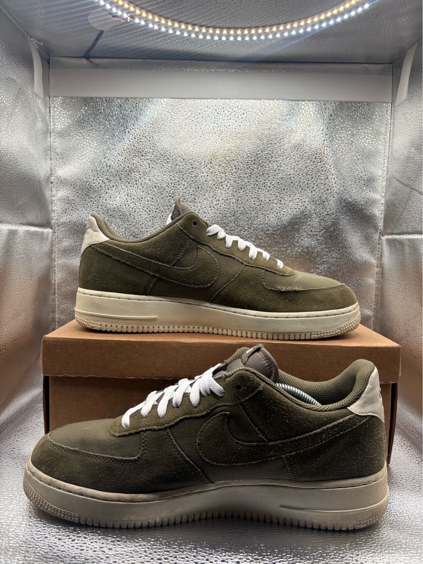 Nike Air Force 1 low suede medium Olive - photo 5