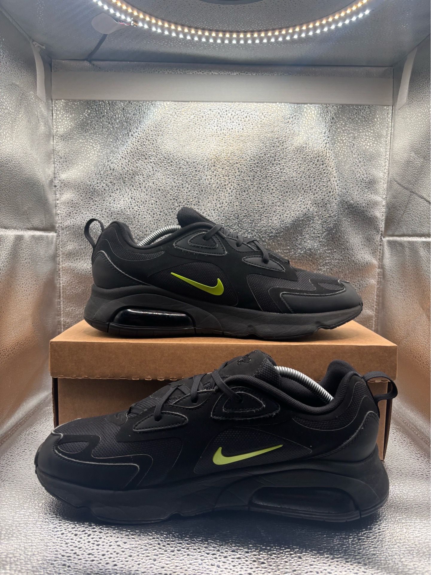 Nike Air Max 200 Black Green - photo 5