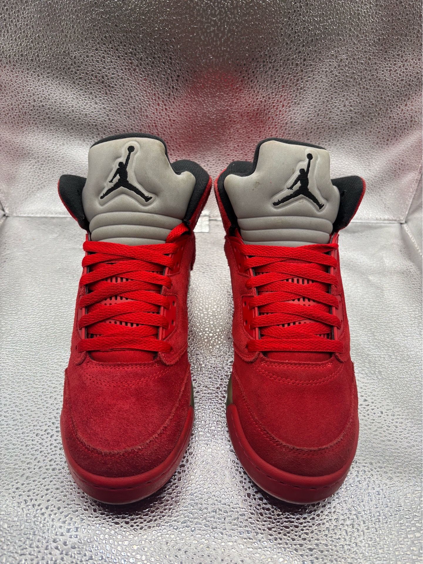 Air Jordan 5 red suede GS - photo 2