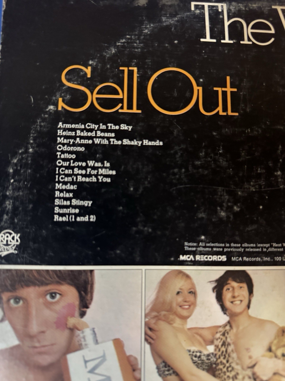 The Who A Quick One / Sell Out Deluxe 2LP Vinyl MCA2-4067