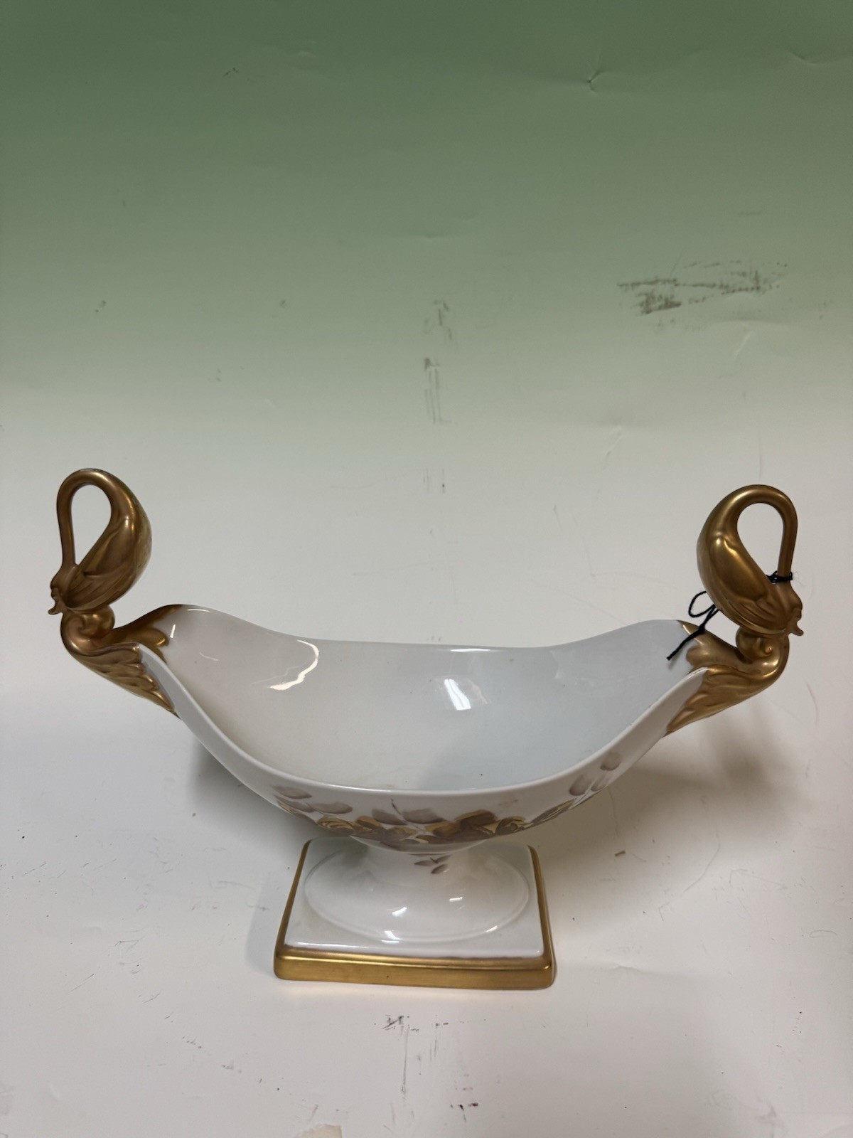 Fine Kaiser Germany Porcelain Double Handle Hand Painted Bowl