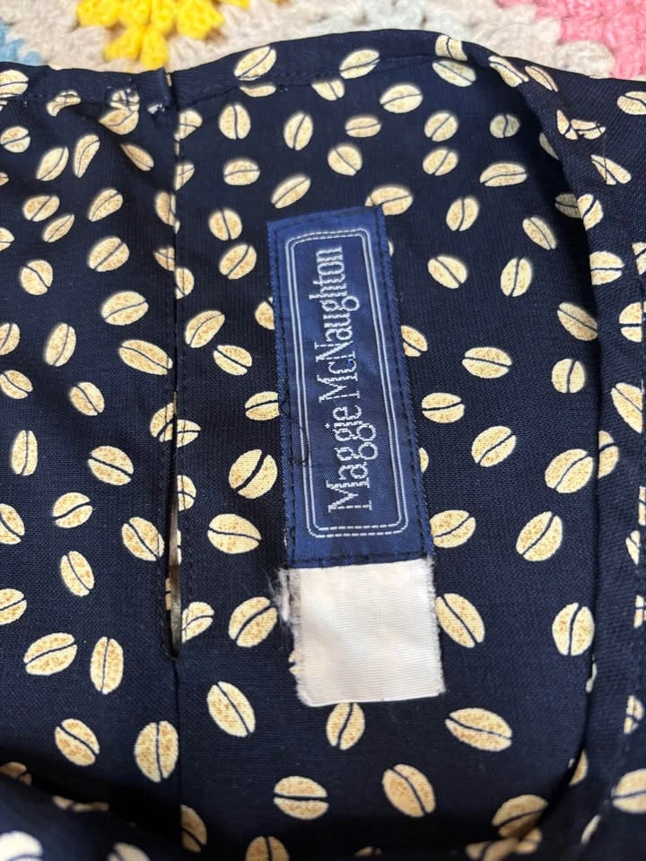 XL-2XL Vintage Maggie McNaughton Coffee Beans Top - photo 3