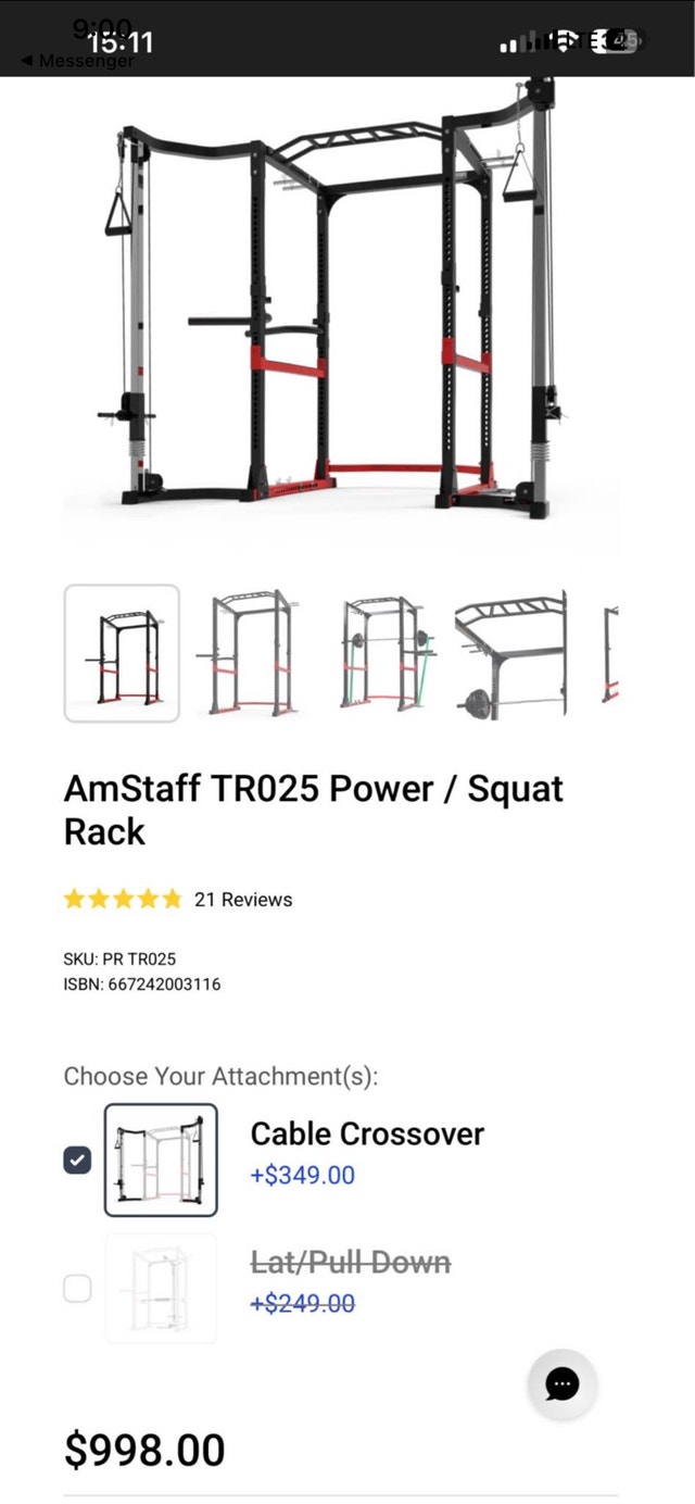 Power rack cage with cable crossover - photo 3