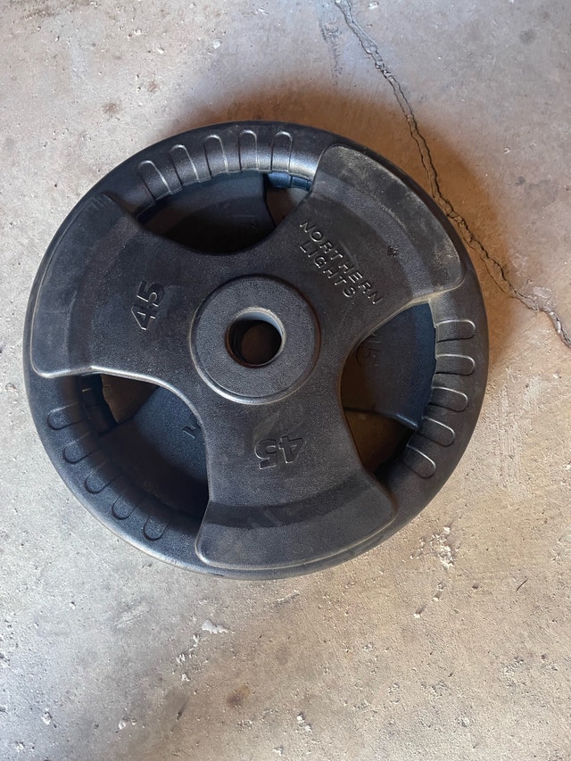 500+ pounds of 2” Olympic plates $1 a pound - photo 3