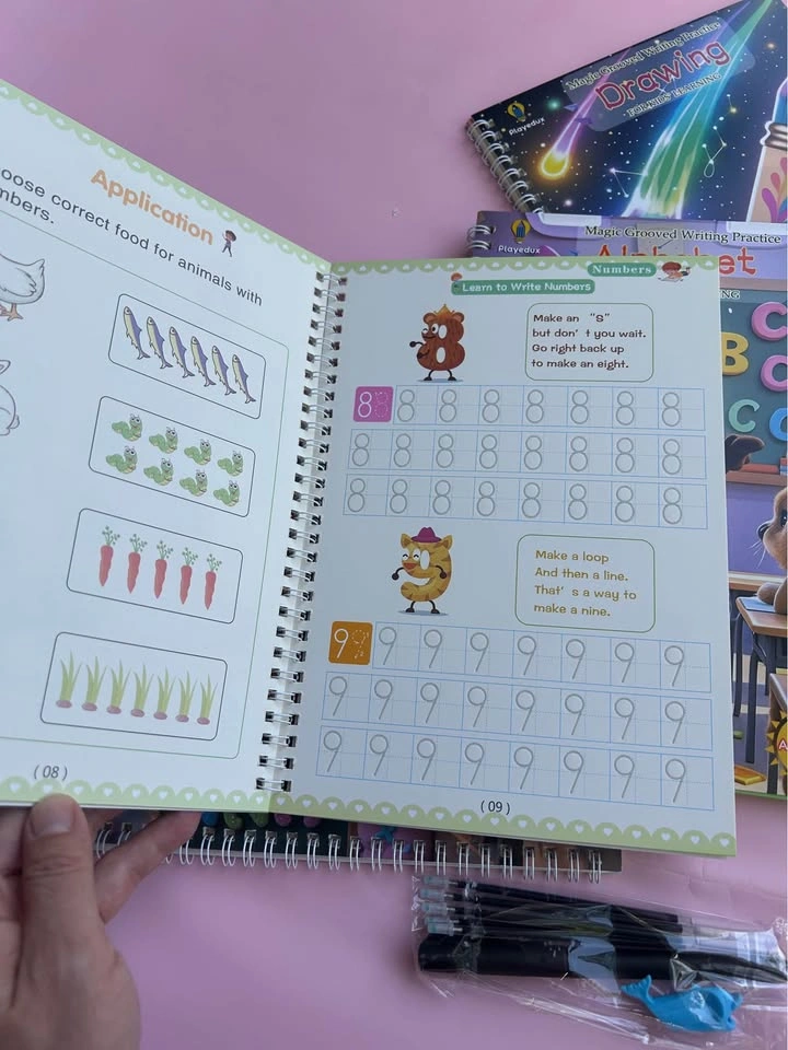 Reusable Magic Practice Books Set for Kids (4-in-1) - photo 3