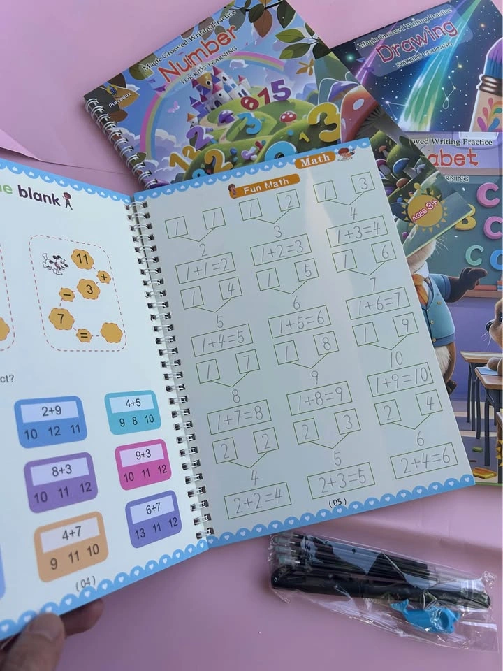 Reusable Magic Practice Books Set for Kids (4-in-1) - photo 4