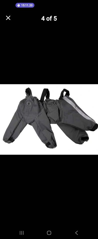 FouFouDog Bodyguard Dog Pants Black XL and L in grey - photo 5