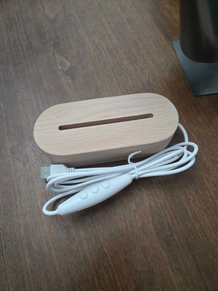 Brand new Wooden LED Light Base USB Powered - photo 2