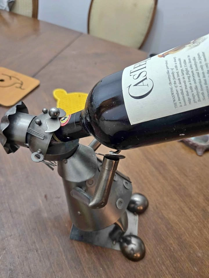 Unique Metal Man Wine Bottle Holder