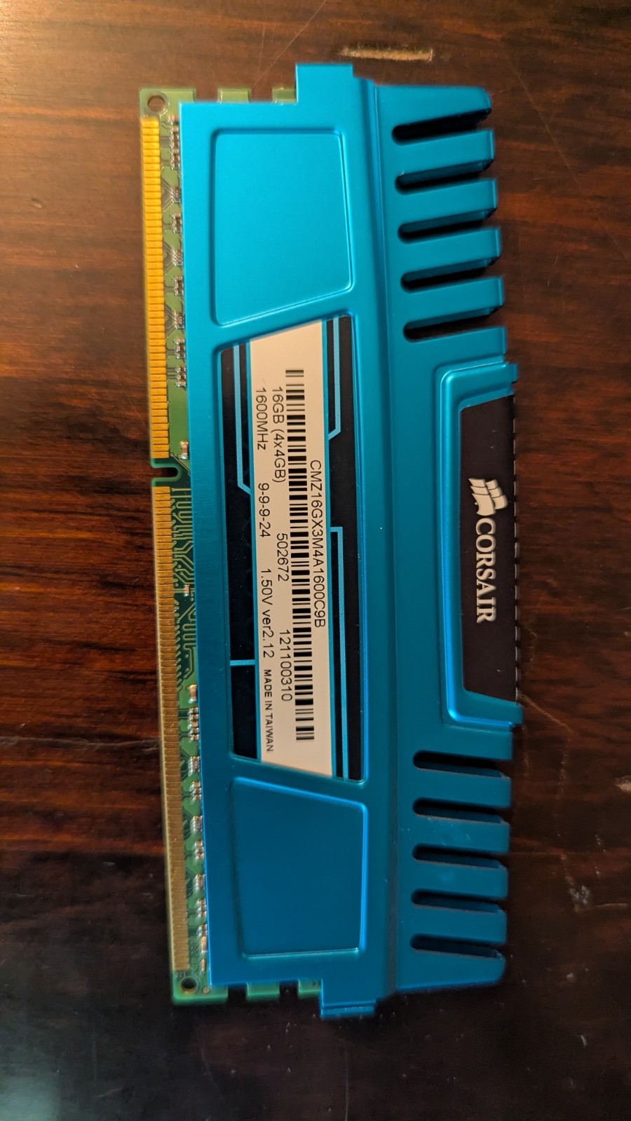 Corsair Vengeance 16 GB (4x4GB) DDR3 1600 MHz Memory