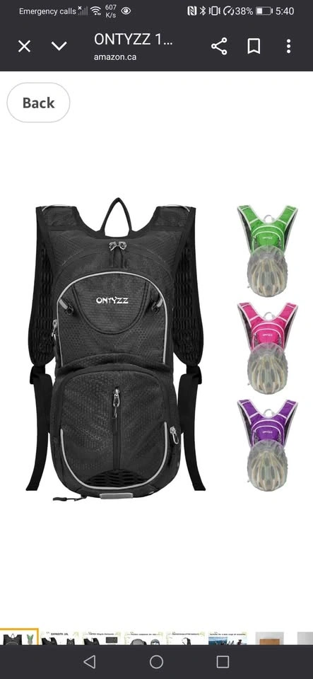 BNWT ONTYZZ 12L Unisex Waterproof Bicycle Backpack - photo 5