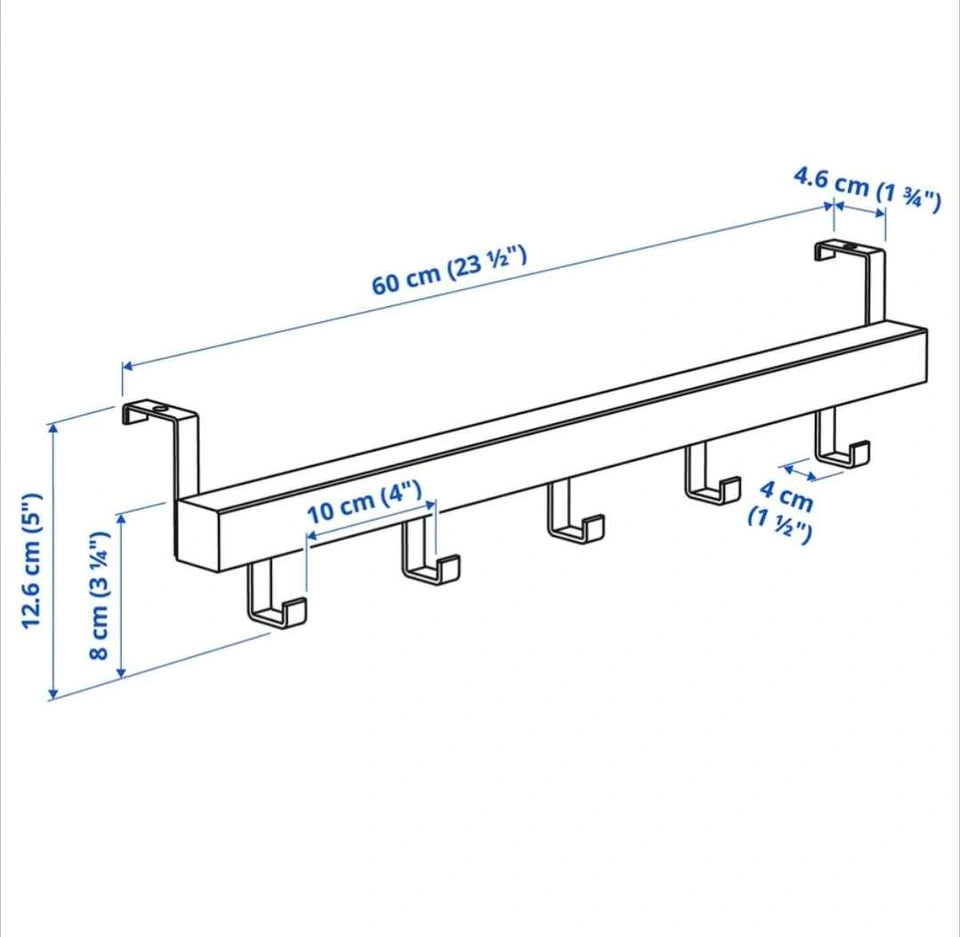 (x2) IKEA TJUSIG Wall/Door Rack - photo 3